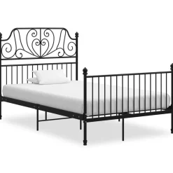 Bedden & Accessoires*vidaXL Bedframe metaal 120x200 cm Zwart