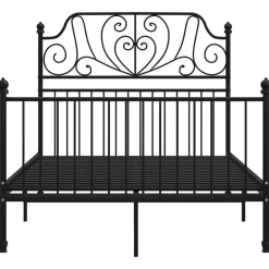 Bedden & Accessoires*vidaXL Bedframe metaal 120x200 cm Zwart