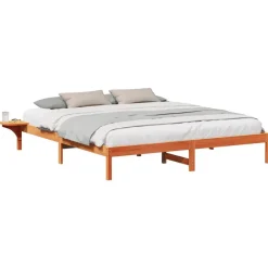 Bedframe 200 x 200 cm Massief grenenhout>vidaXL Sale