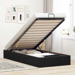 Bedden & Accessoires*vidaXL Bedframe zonder matras 80x200 cm fluweel Zwart