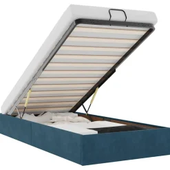 Bedden & Accessoires*vidaXL Bedframe zonder matras 80x200 cm fluweel Donkerblauw