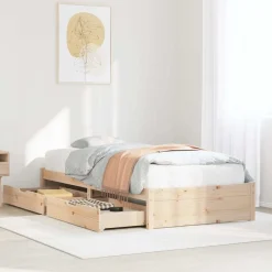 Bedframe zonder matras massief grenenhout 75x190 cm>vidaXL Discount