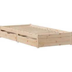Bedframe zonder matras massief grenenhout 75x190 cm><noscript><img width=