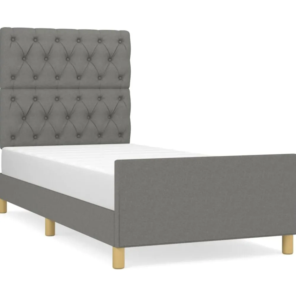 Bedframe zonder matras 80x200 cm stof>vidaXL