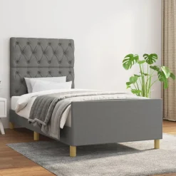 Bedframe zonder matras 80x200 cm stof>vidaXL