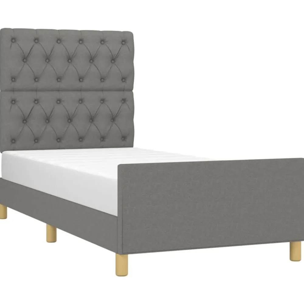Bedframe zonder matras 80x200 cm stof>vidaXL