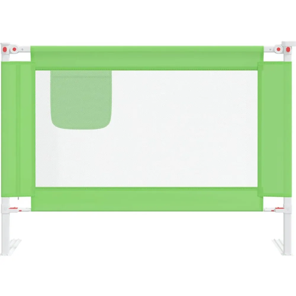 Babyveiligheid*vidaXL Bedhekje peuter 90x25 cm stof Groen