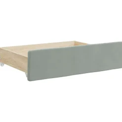 Bedlades 2 st bewerkt hout en fluweel><noscript><img width=