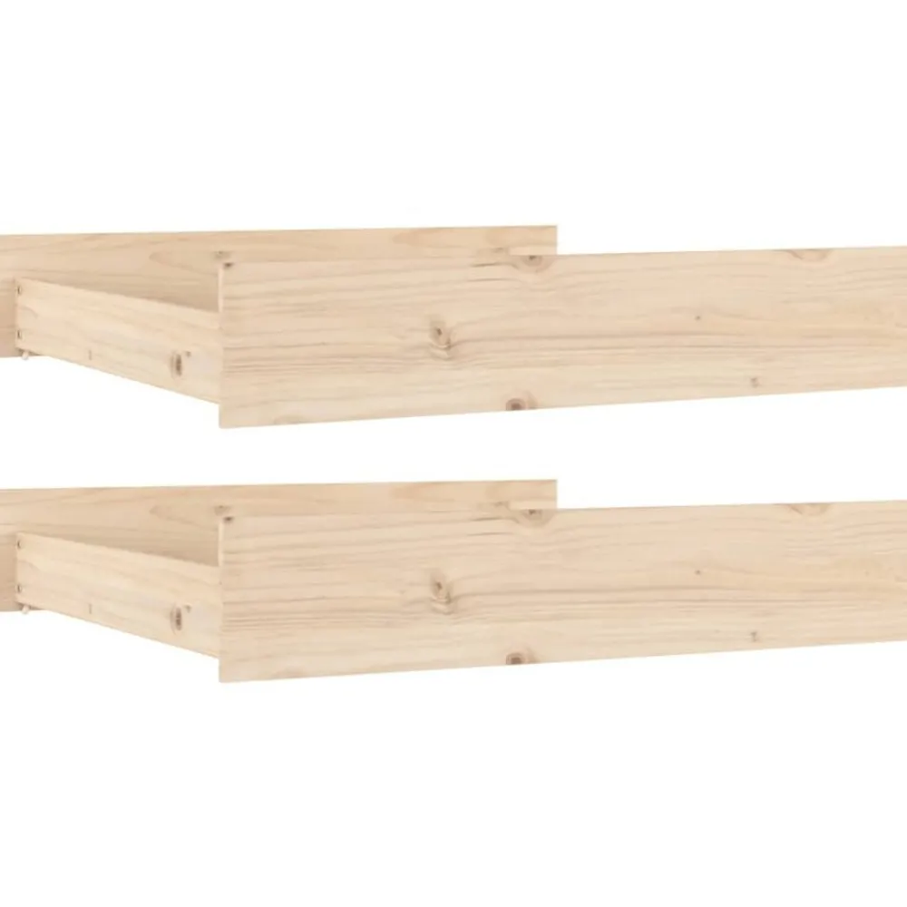 Bedlades 2 st massief grenenhout>vidaXL Sale