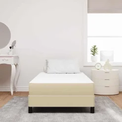 Bedden & Accessoires*vidaXL Bedmatras met matras Saliegroen 80 x 200 cm Stof Lichtgroen Grijs