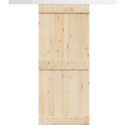Beslagset schuifdeur 183 cm aluminiumlegering zilverkleurig>vidaXL
