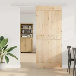 Beslagset schuifdeur 183 cm aluminiumlegering zilverkleurig><noscript><img width=