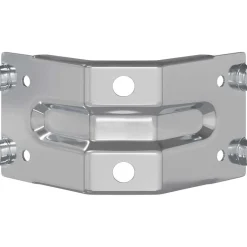 Bouwbeslag*vidaXL Beugel 2 pcs Verzinkt 106 x 55 x 1,5mm Staal