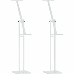 Reclame & Marketing*vidaXL Beurs Displays 2 pcs 26,5 x 26,5 x 150 cm Staal Wit