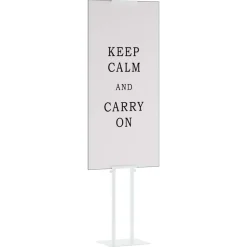 Reclame & Marketing*vidaXL Beurs Displays 2 pcs 30 x 23,5 x 210 cm Staal Wit