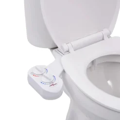 Sanitair & Loodgietersbenodigdheden*vidaXL Bidetaansluiting voor toiletbril warm/koud water enkel mondstuk