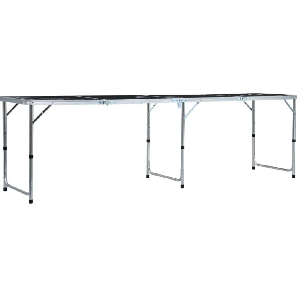 Bierpongtafel inklapbaar 240 cm zwart>vidaXL