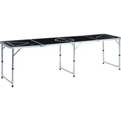 Kunst & Entertainment*vidaXL Bierpongtafel met bekers en ballen inklapbaar 240 cm
