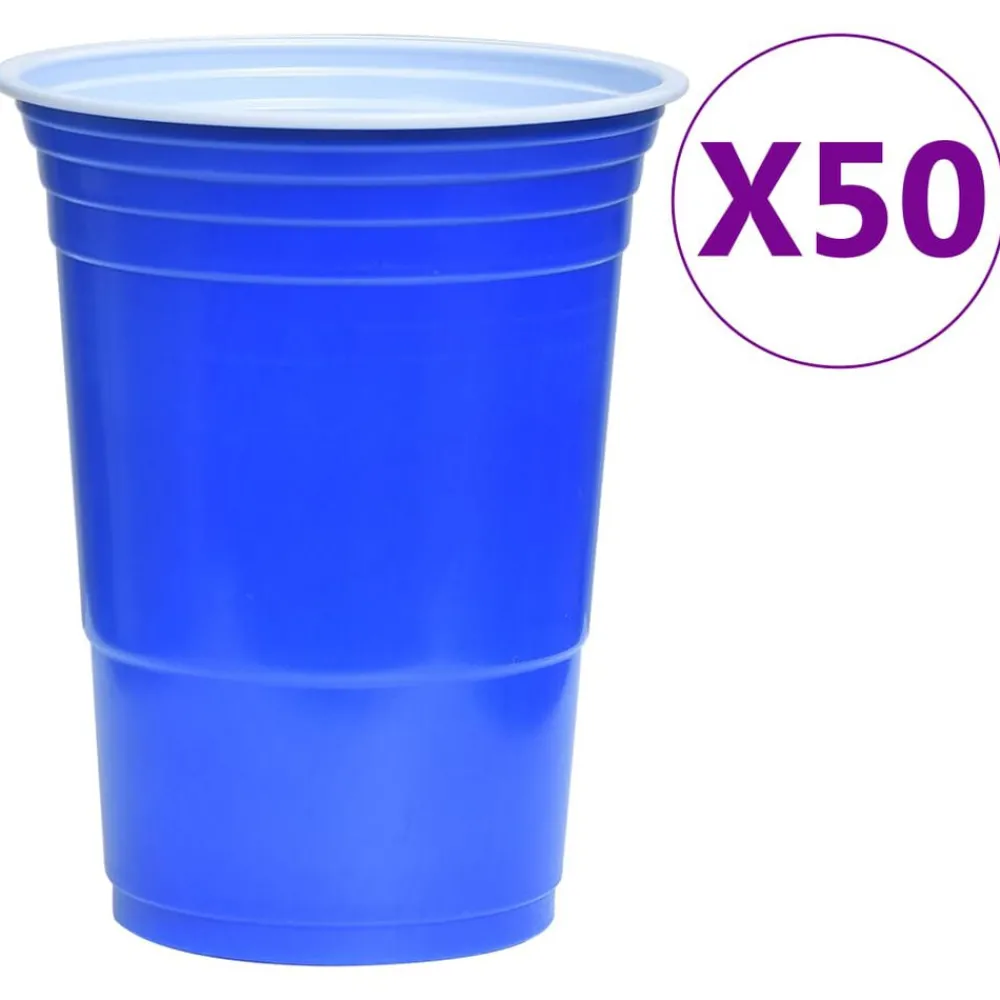 Kunst & Entertainment*vidaXL Bierpongtafelset 0,5 L kunststof