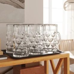 Keuken & Eetkamer*vidaXL Bierpullen met handvat 6 st 1000 ml glas