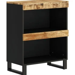Bijzetkast 60x33x75 cm massief mangohout>vidaXL Online