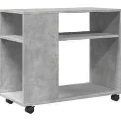 Bijzettafel met wielen 70x35x60 cm bewerkt hout>vidaXL Hot