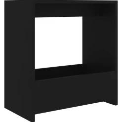 Tafels*vidaXL Bijzettafel 50x26x50 cm bewerkt hout Zwart