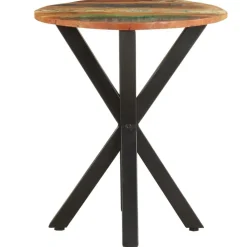 Tafels*vidaXL Bijzettafel 48x48x56 cm massief gerecycled hout