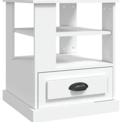 Bijzettafel 50x50x60 cm bewerkt hout>vidaXL Online