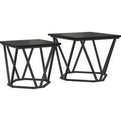 Bijzettafelset 2 pcs 50 x 50 x 40 cm>vidaXL Outlet