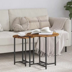 Bijzettafelset 2 pcs en Zwart>vidaXL Sale