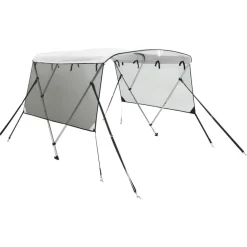 Biminitop 3 bogen met mesh zijwanden 183x(137-152)x137 cm>vidaXL Sale