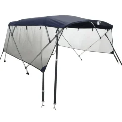 Biminitop 4 bogen met mesh zijwanden 243x(170-182)x137 cm>vidaXL Best