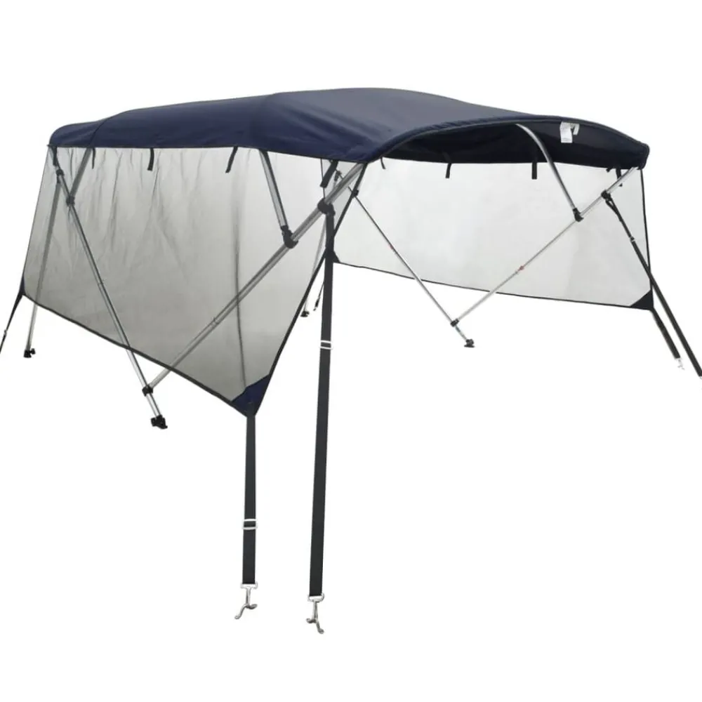 Biminitop 4 bogen met mesh zijwanden 243x(170-182)x137 cm>vidaXL Best