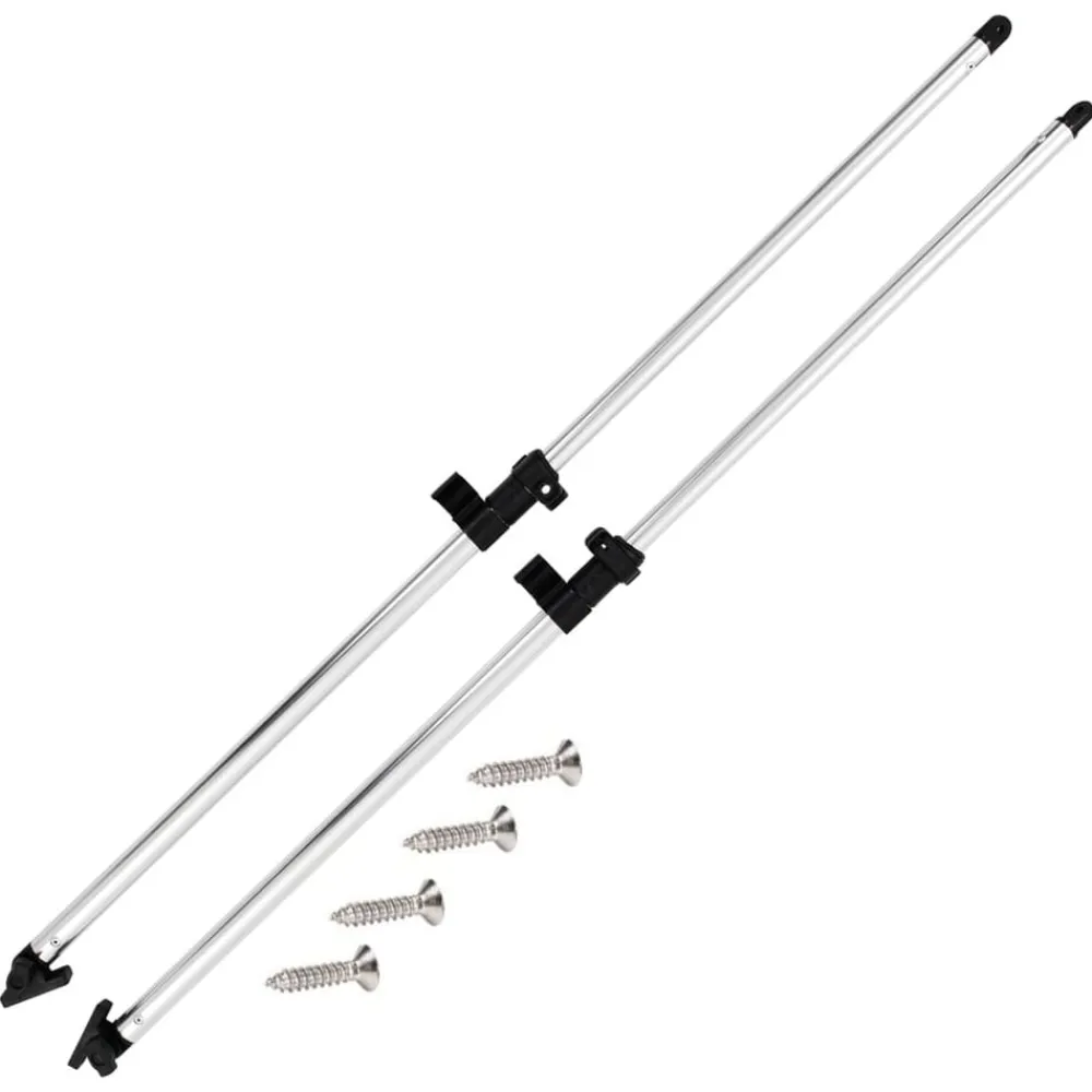 Voertuigonderdelen & -Accessoires*vidaXL Biminitop steunpalen 2 st aluminium