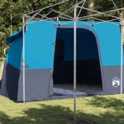 Buitensport*vidaXL Binnentent met dak met opslag 280 x 220 x 176 cm taft Blauw