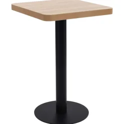 Bistrotafel 50x50 cm MDF lichtbruin>vidaXL Outlet
