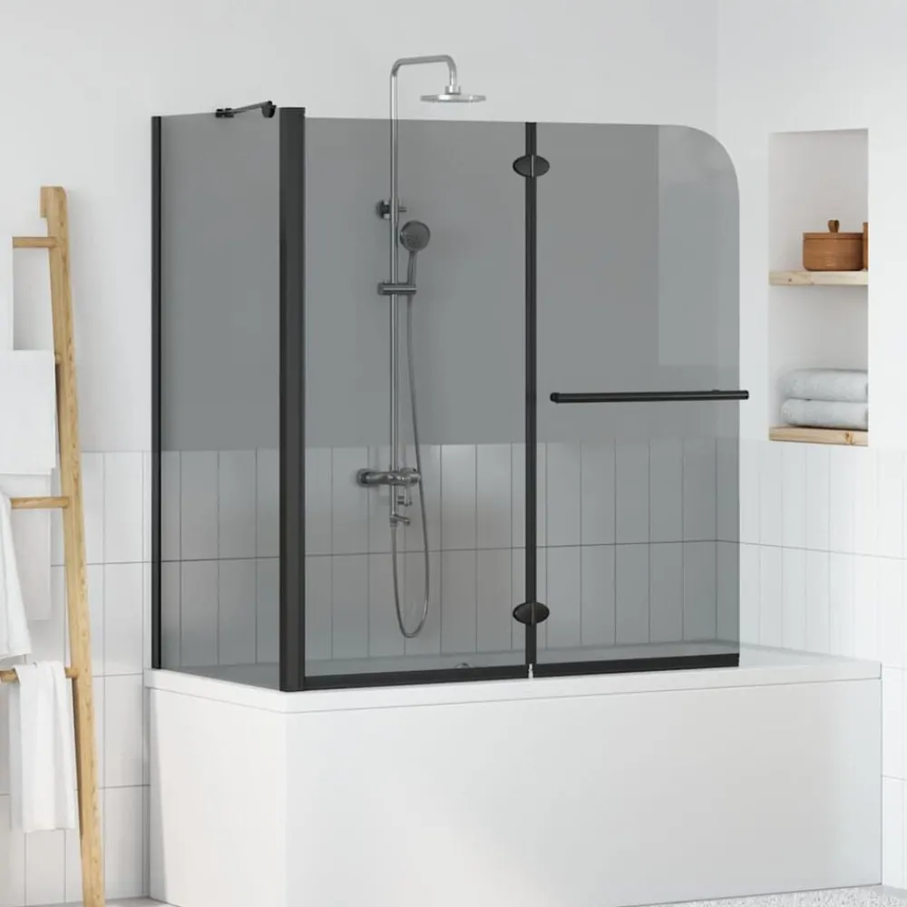 Bi-Vouw Douche Omheining Donker Transparant 120 x 67 x 129 cm>vidaXL Hot