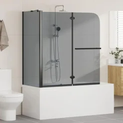 Bi-Vouw Douche Omheining Donker Transparant 120 x 67 x 129 cm><noscript><img width=