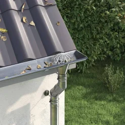 Bladvanger voor goot 2 pcs Zilver 50 mm Roestvrij staal>vidaXL Discount
