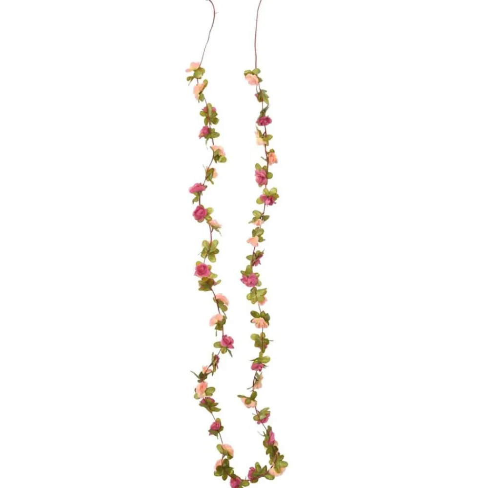 Woon- & Tuinaccessoires*vidaXL Bloemenslingers 6 st 250 cm Rozerood