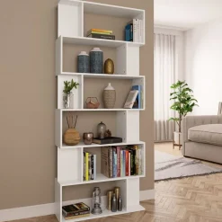 Boekenkast / kamerscherm 80x24x192 cm bewerkt hout>vidaXL Hot