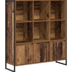 Boekenkasten & Wandplanken*vidaXL Boekenkast 2 pcs 99,5 x 30 x 108 cm Bewerkt hout Oud hout