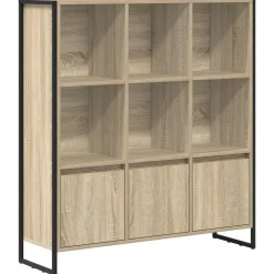 Boekenkast 2 pcs Sonoma 99,5 x 30 x 108 cm Bewerkt hout>vidaXL Best