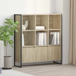 Boekenkast 2 pcs Sonoma 99,5 x 30 x 108 cm Bewerkt hout>vidaXL Best