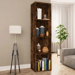 Boekenkast / tv-meubel 36x30x143 cm bewerkt hout>vidaXL
