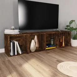 Boekenkast / tv-meubel 36x30x143 cm bewerkt hout><noscript><img width=