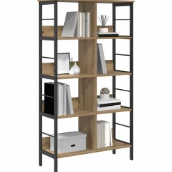 Boekenkasten & Wandplanken*vidaXL Boekenkast Artisan Eiken 82 x 32 x 144,5 cm Bewerkt hout artisanaal eikenkleurig