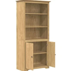 Boekenkasten & Wandplanken*vidaXL Boekenkast BODO 82 x 40 x 173 cm Bewerkt hout Honingbruin