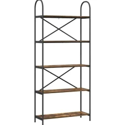 Boekenkasten & Wandplanken*vidaXL Boekenkast 80 x 30 x 183 cm Bewerkt hout Gerookt eiken